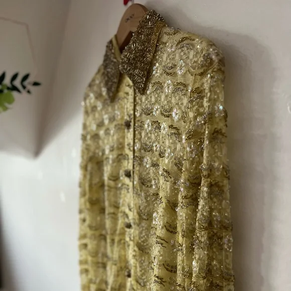 VTG 60s RARE beaded all over shift dress - Picture 15 of 16